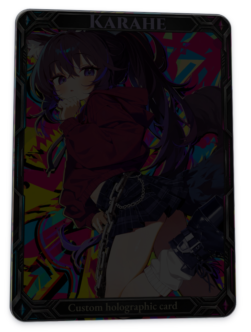Card without ink in Dark room